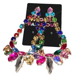 The Cha Cha Cha Oversized Bling Crystal Earrings